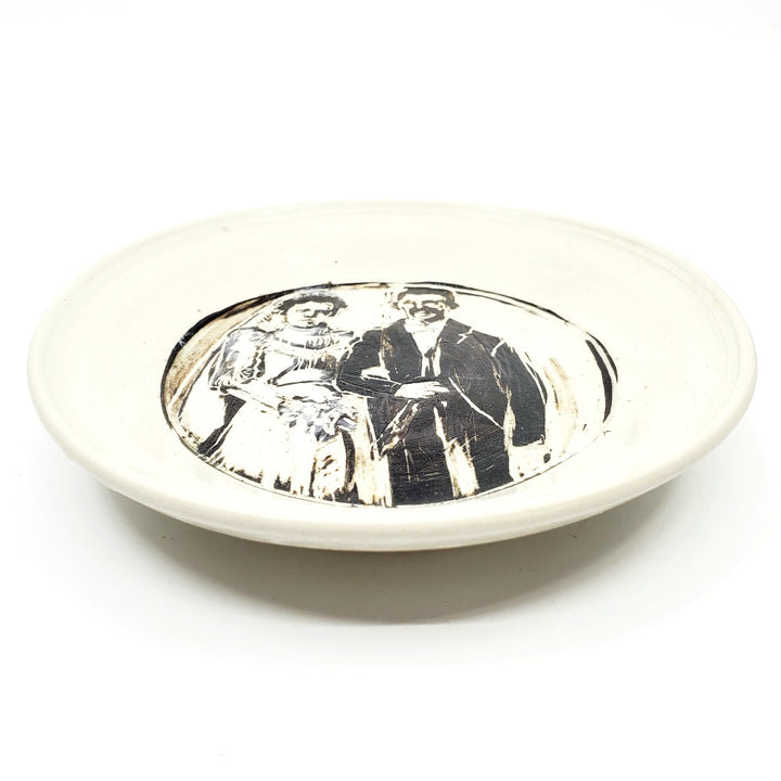 Ceramic plate: Ancestors - couple.