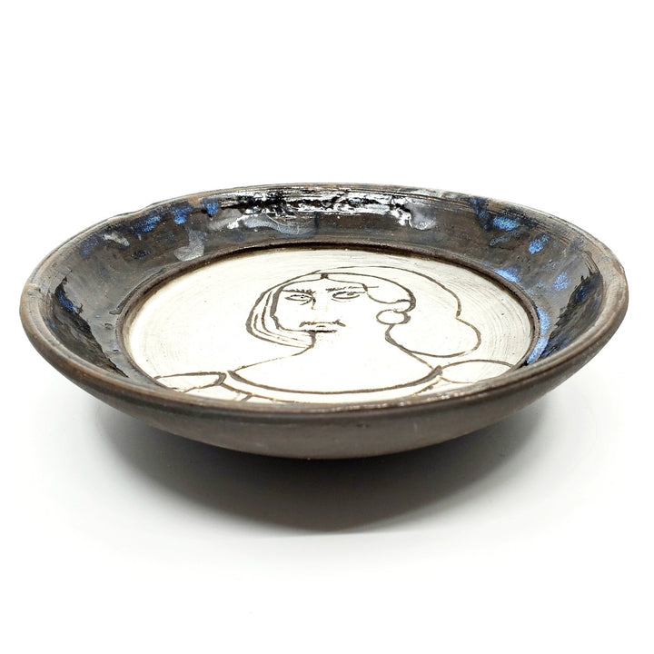 Ceramic plate: Dracula Woman.