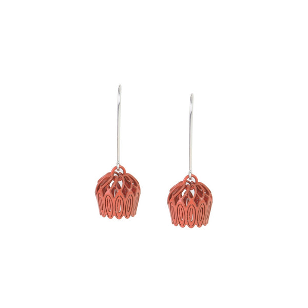 Single Tulip Drop Earrings in various colours by Sorrel Van Allen