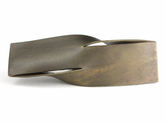 "Split", bronze brooch by Andrew Goss