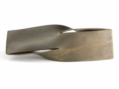 "Split", bronze brooch by Andrew Goss