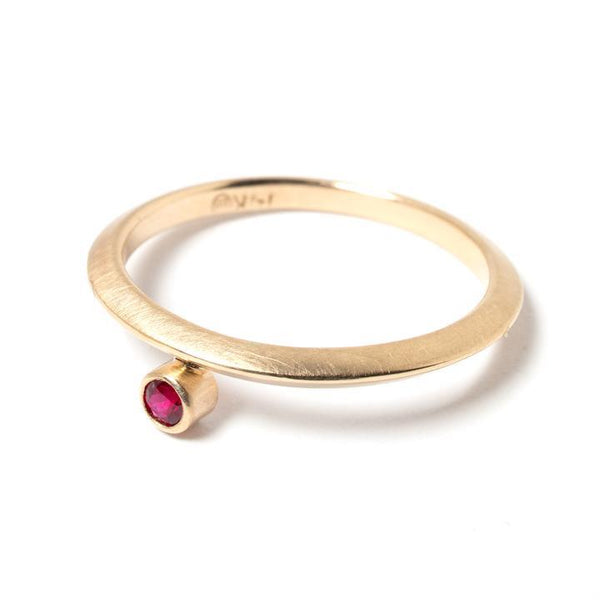 Ruby Gold Ring in 14k yellow gold  Size 7