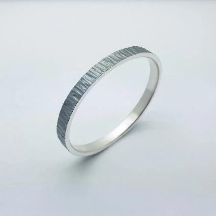 Bangle - Ripple Collection  Handmade with sterling silver and oxidized