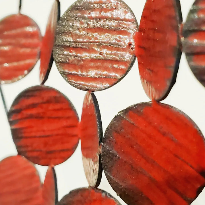 Kye-Yeon Son Innate Gesture 2017-2. Brooch in steel and enamel. Detail.