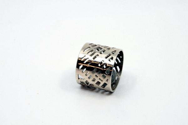 Map Ring, Size 12, sterling silver  2 cm