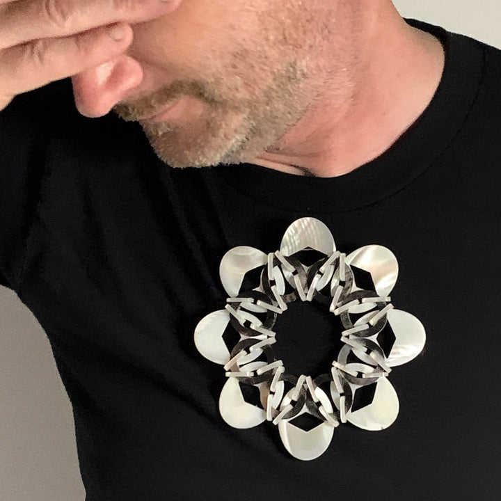 brooch worn