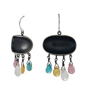 Black Light drop earrings. 