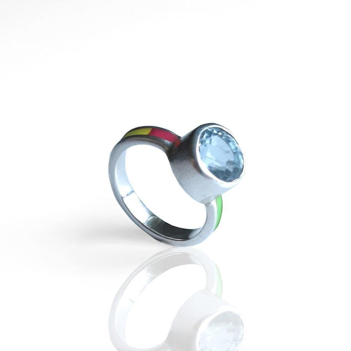 light blue sapphire ring