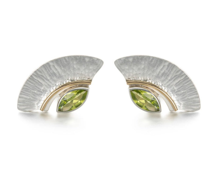 Peridot marquise earrings by Petra Luz