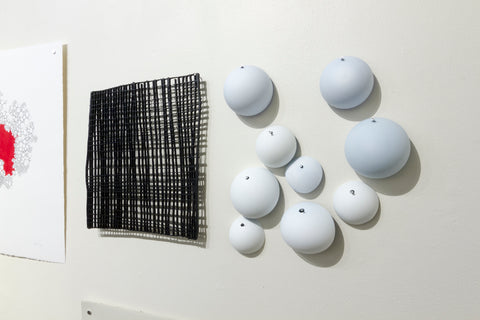 closer view of wall sculpture