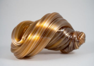 Gold Topaz Sculpture.  A large sculpture at 18 x 12 x 11 cm. 