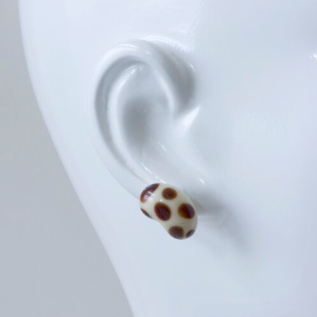 Polka dot Jelly Bean Earrings are available in a variety of delicious flavours. Burnt marshmallow