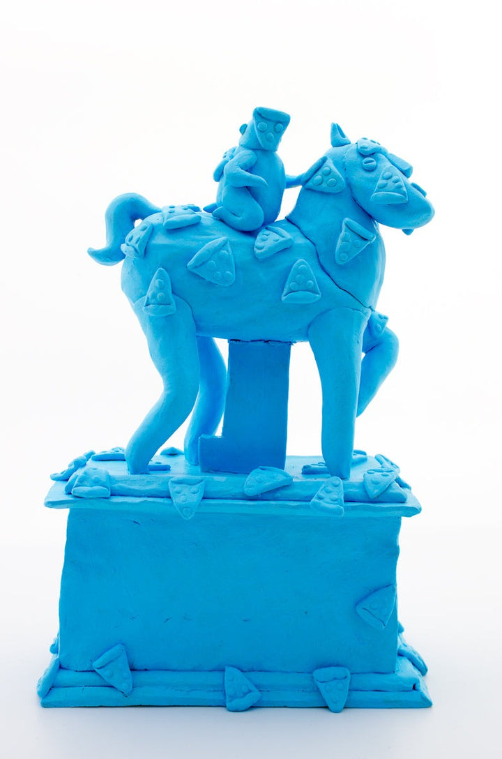 Blue Horse Sculpture