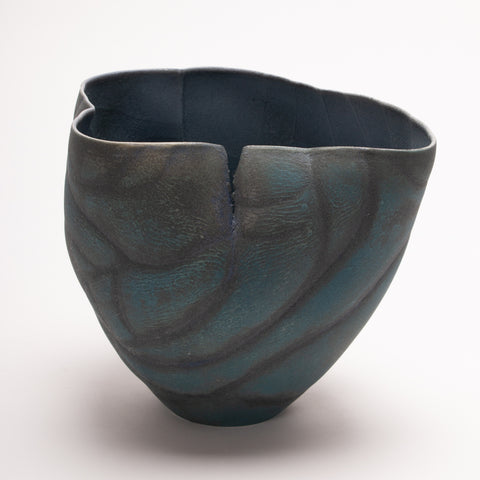 Untitled Vase 8, porcelain vase 17.5l x 15h x 14.5d cm, 2022.