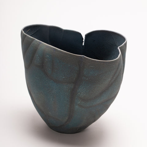 Untitled Vase 8, porcelain vase 17.5l x 15h x 14.5d cm, 2022.
