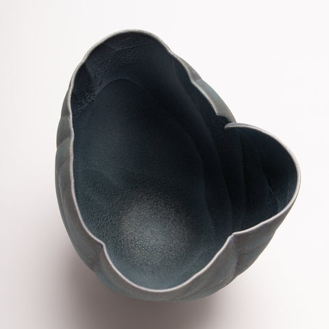 Untitled Vase 8, porcelain vase 17.5l x 15h x 14.5d cm, 2022.
