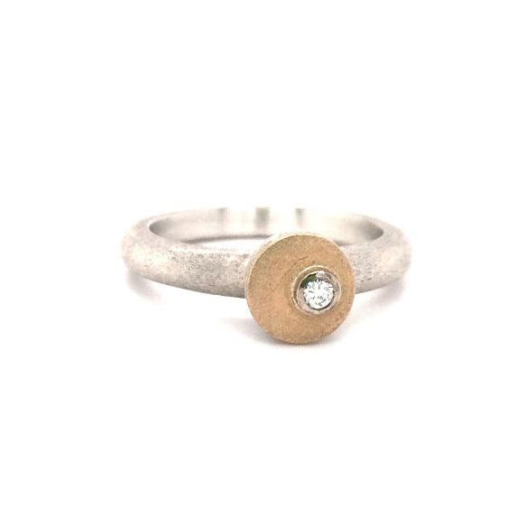 OFFCENTRE DIAMOND RING