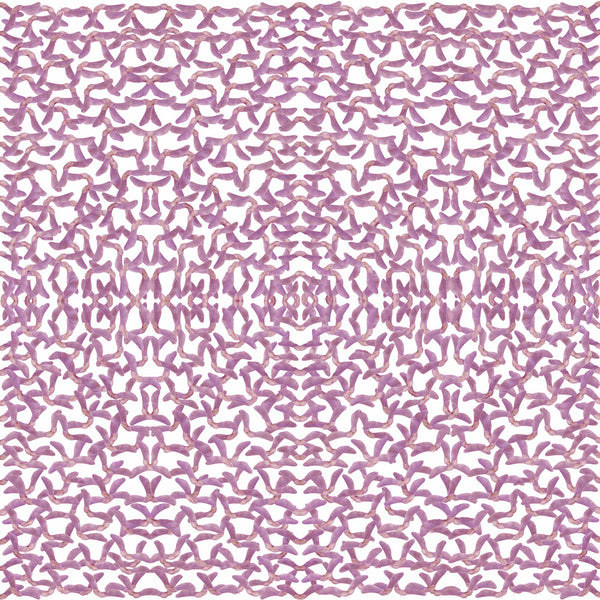 Violet Helicopter scarf digitally printed on crepe de chine by Calica.
