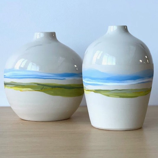 Ceramic landscape vessel
