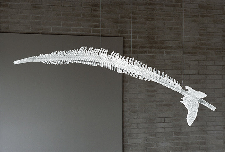Marine Avifauna, with cast glass, steel armature, and silicone by Ione Thorkelsson.