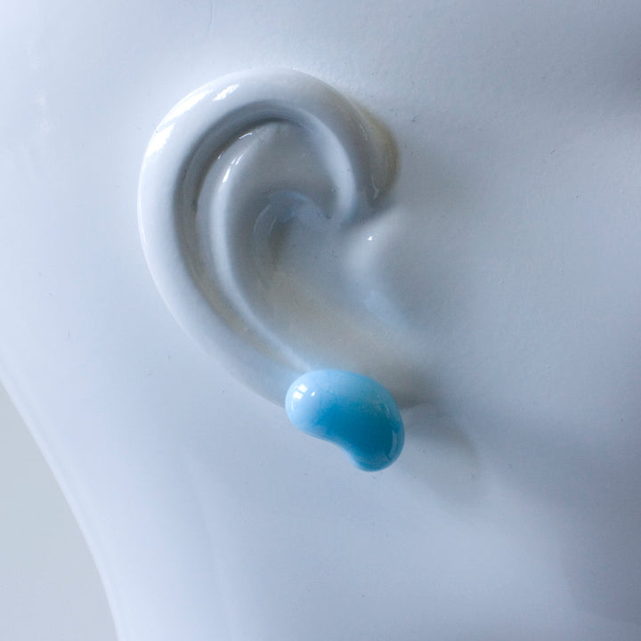 Solid colour Jelly Bean Earrings are available in a variety of delicious flavours. Blue