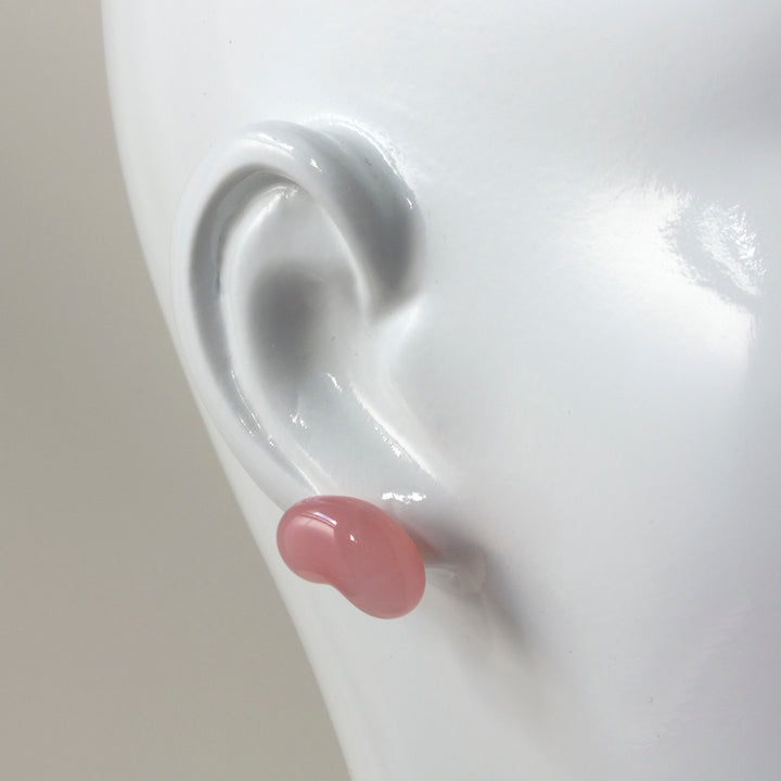 Solid colour Jelly Bean Earrings are available in a variety of delicious flavours. Pink opal