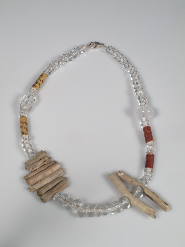 This necklace is part of the series `Together we grow in earth & fire`completed as a collaboration between the artists Tanya Lyons and Lucas Rosandic