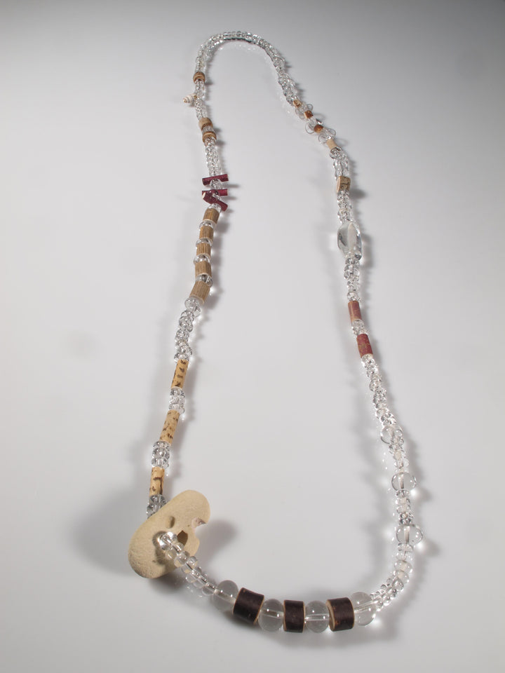 This necklace is part of the series `Together we grow in earth & fire`completed as a collaboration between the artists Tanya Lyons and Lucas Rosandic 