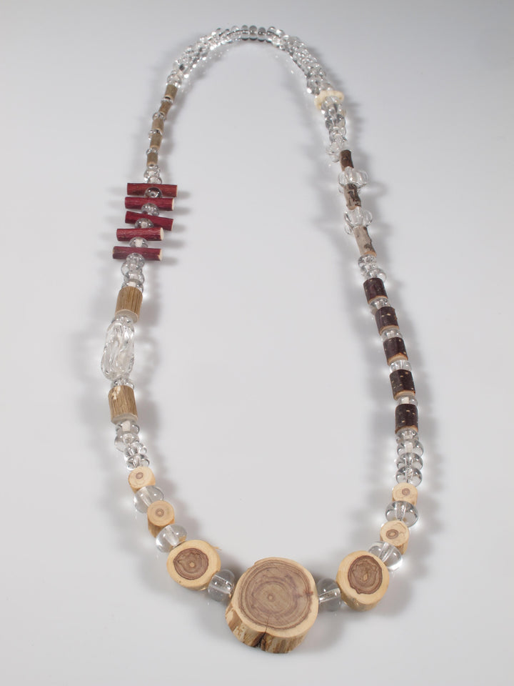 This necklace is part of the series `Together we grow in earth & fire`completed as a collaboration between the artists Tanya Lyons and Lucas Rosandic