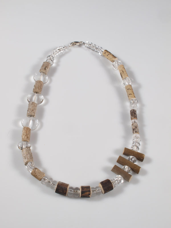 This necklace is part of the series `Together we grow in earth & fire`completed as a collaboration between the artists Tanya Lyons and Lucas Rosandic