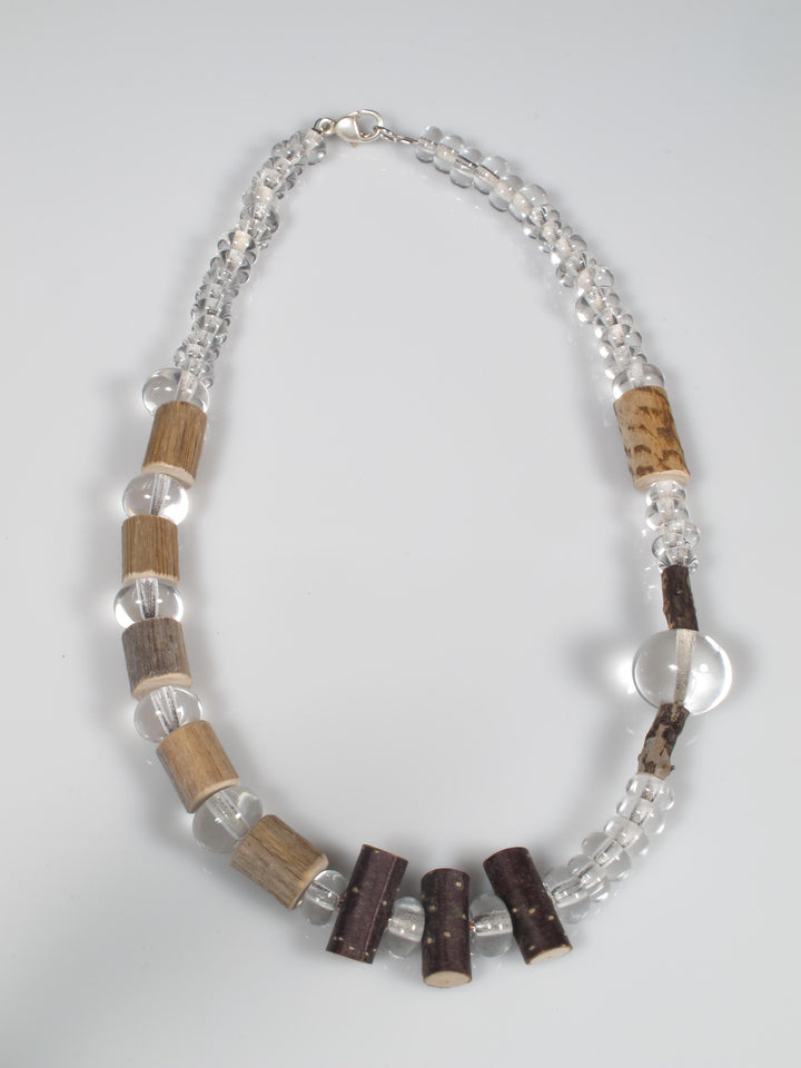 This necklace is part of the series `Together we grow in earth & fire`completed as a collaboration between the artists Tanya Lyons and Lucas Rosandic