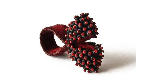Felted ring by Yael Krakowski